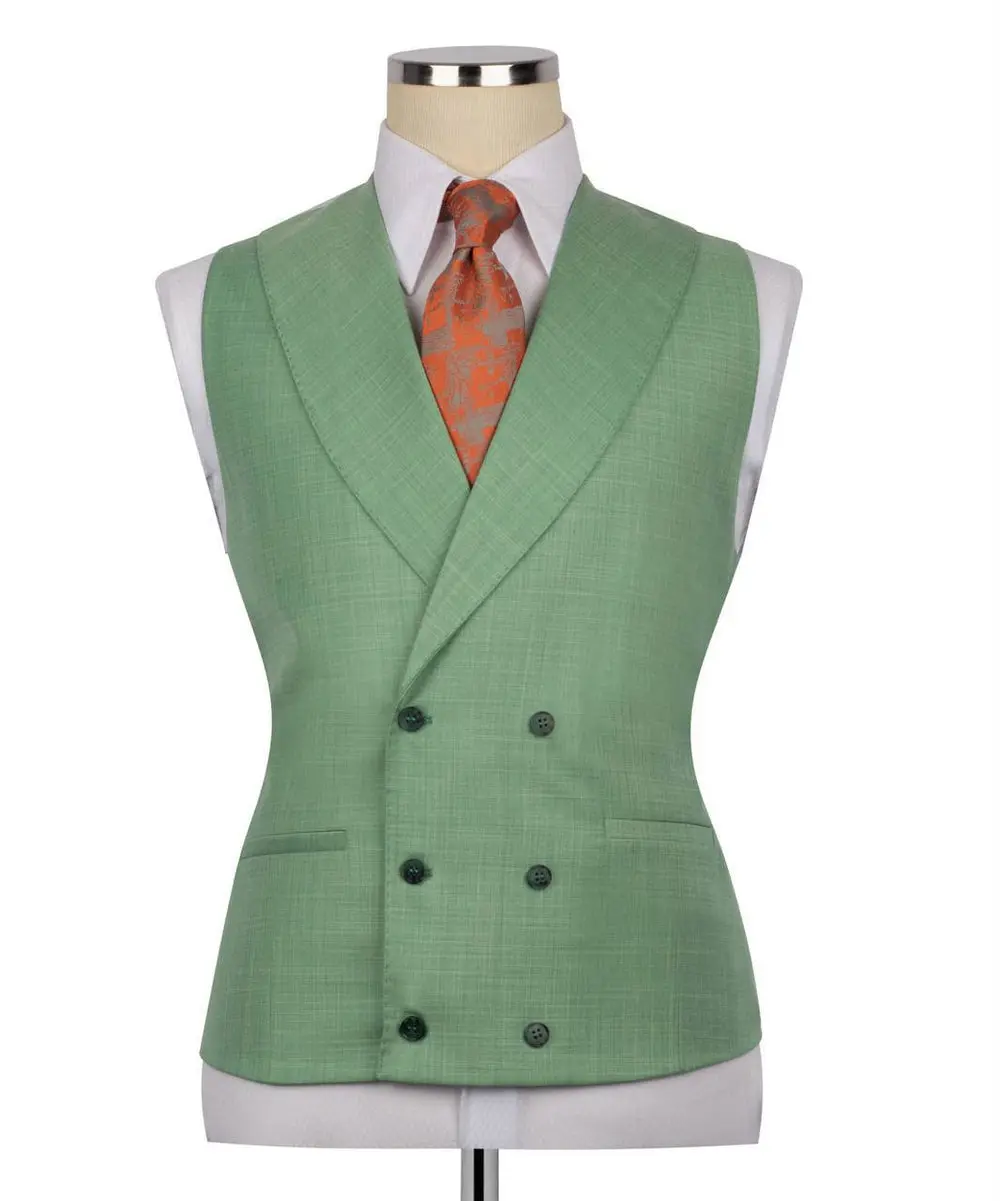 Classic 3-Piece Light-Green Suit Set for Men — photograph 5