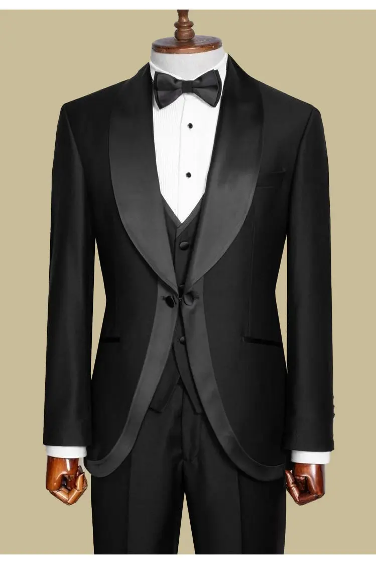 Men’s Black Slim Fit Tuxedo — photograph 1
