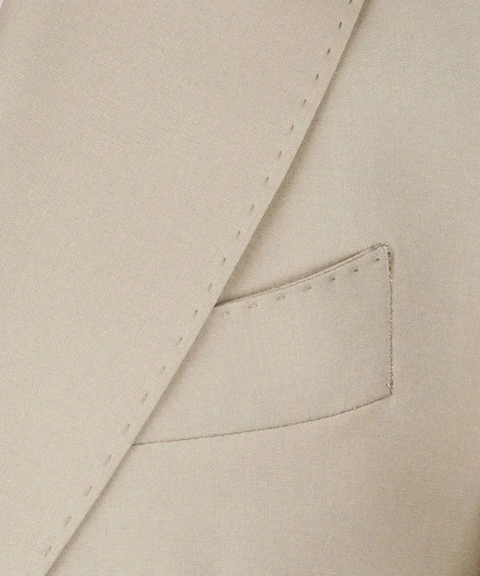Men's 3 Piece Classic Beige Suit — photograph 5