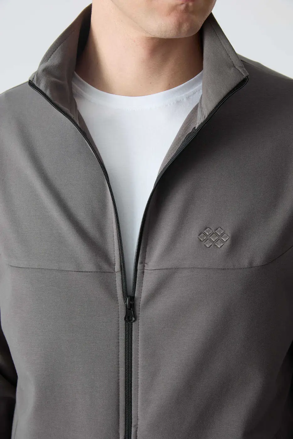 Men's Grey Comfort Fit Tracksuit Set — photograph 2