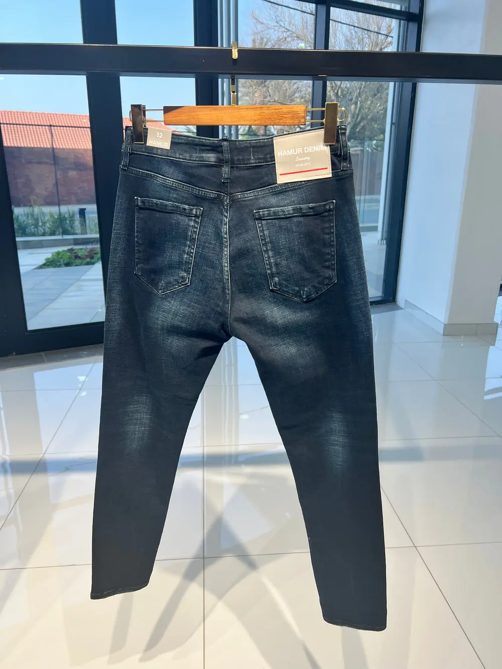 Men's Jeans, Dark Blue — photograph 2