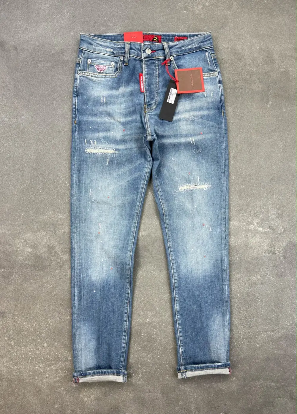 Men's Slim Fit Stretch Denim Jeans – Blue — photograph 1