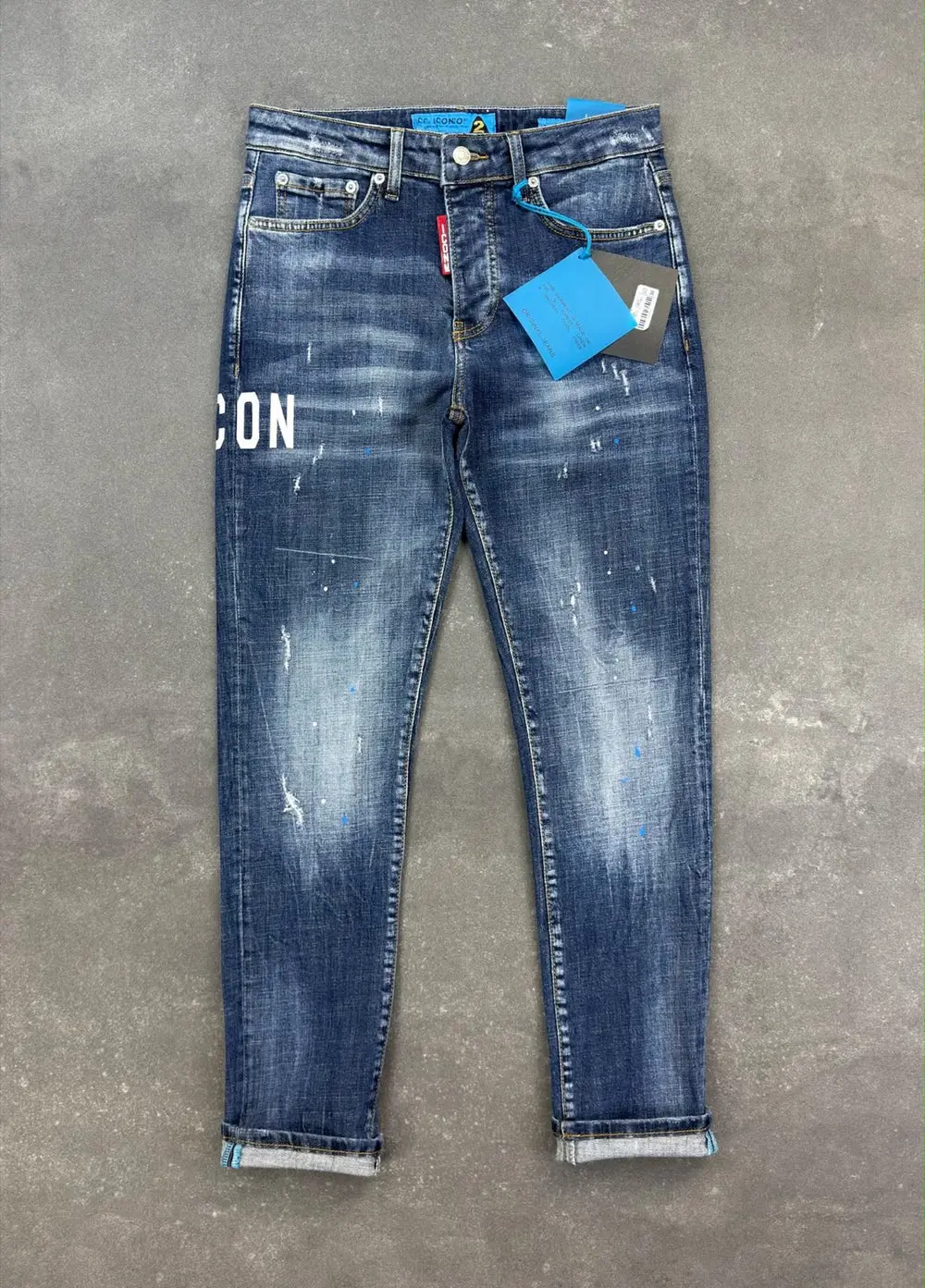 Men's Slim Fit Stretch Denim Jeans – Blue — photograph 2