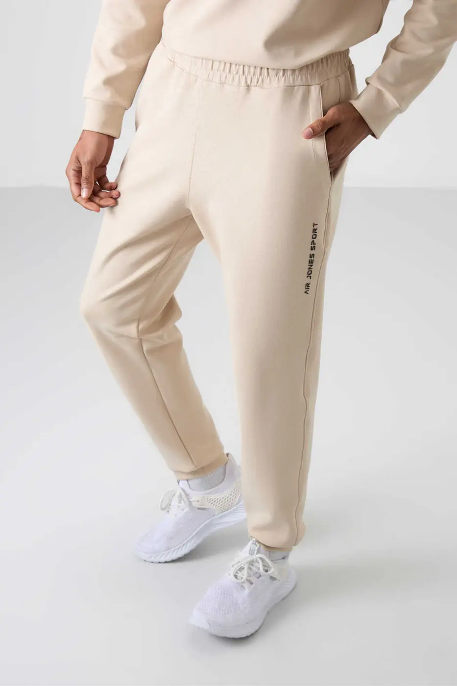 Men's Beige Soft Fit Tracksuit Set — photograph 3