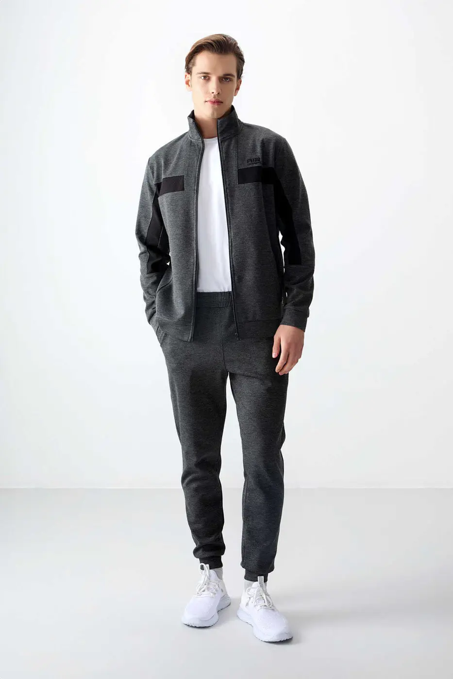 Men's-Tracksuit Set-Anthracite — photograph 3