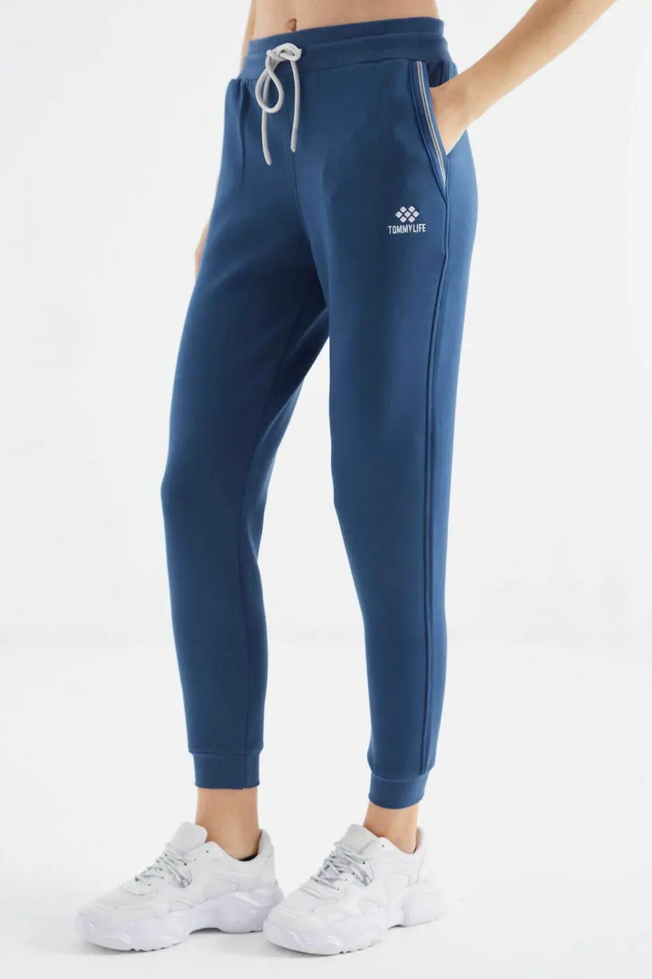 Women's Blue Zip-Up Tracksuit Set — photograph 5